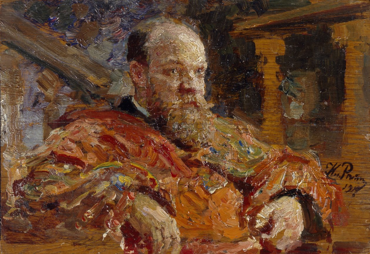 Ritratto di Pavel Viktorovich Delarov da Ilya Efimovich Repin