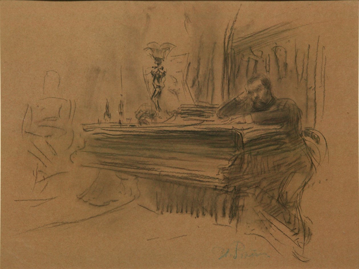 Ritratto del compositore Aleksey Fedorovich Kal, 1906 da Ilya Efimovich Repin