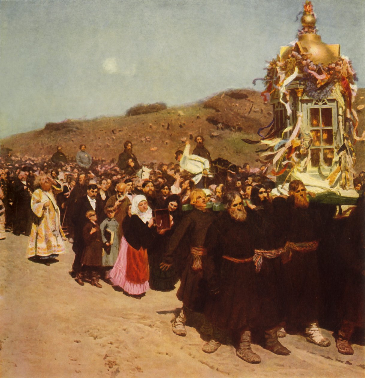 Processione nella Gubernia di Kursk, 1880-1883, 1965 da Ilya Efimovich Repin