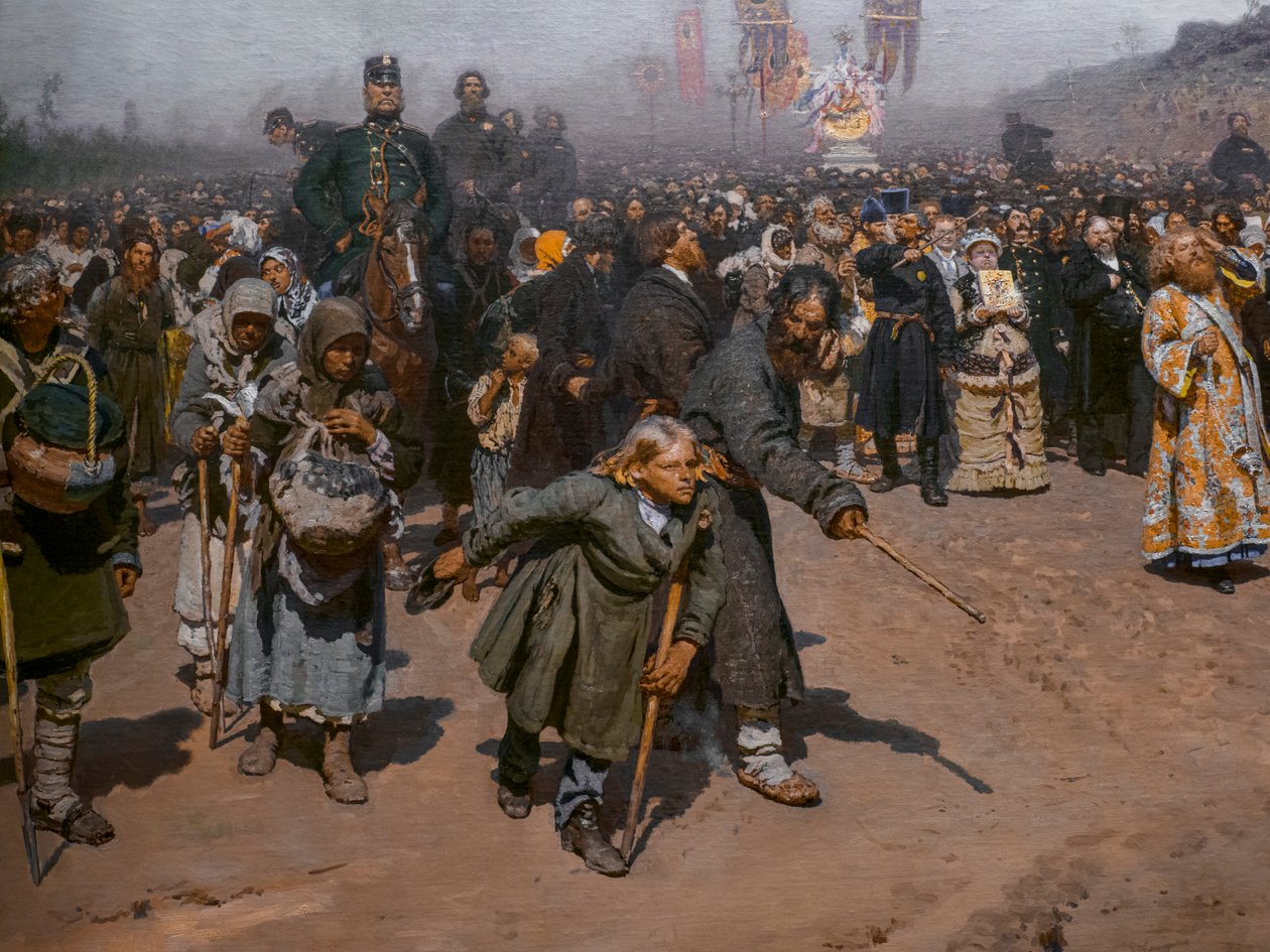 Processione religiosa nella provincia di Kursk (dettaglio) da Ilya Efimovich Repin