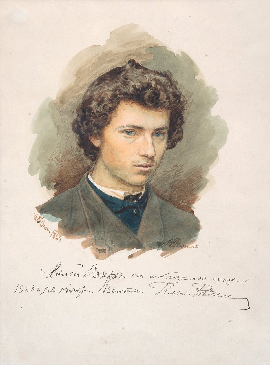 Autoritratto, 1866 da Ilya Efimovich Repin