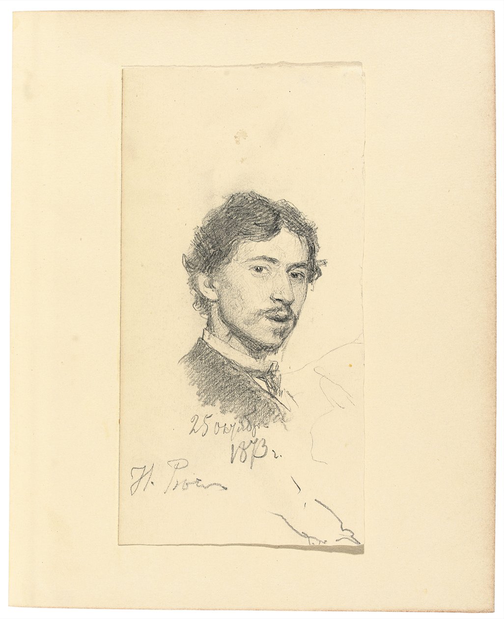 Autoritratto, 1873 da Ilya Efimovich Repin