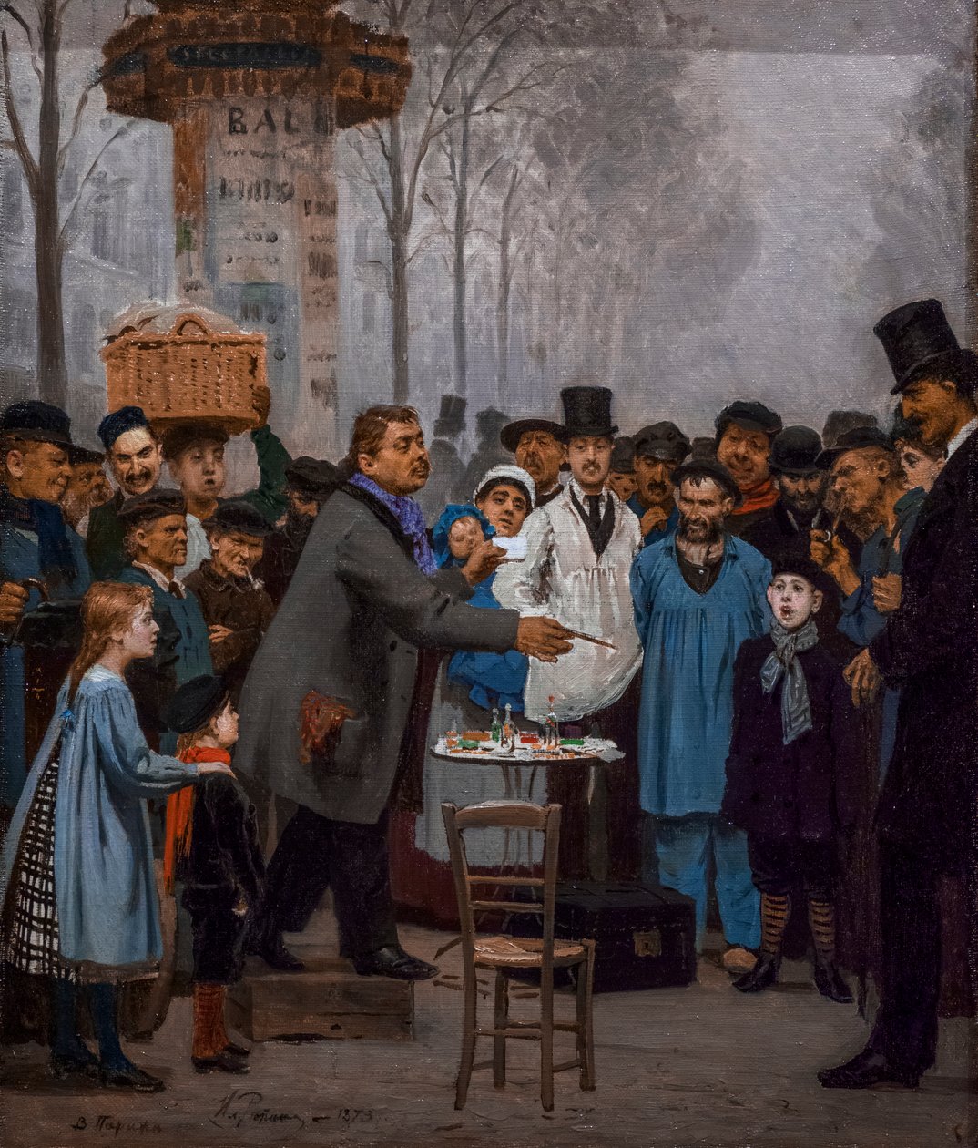 IL VENDITORE DI NOVITÀ A PARIGI da Ilya Efimovich Repin