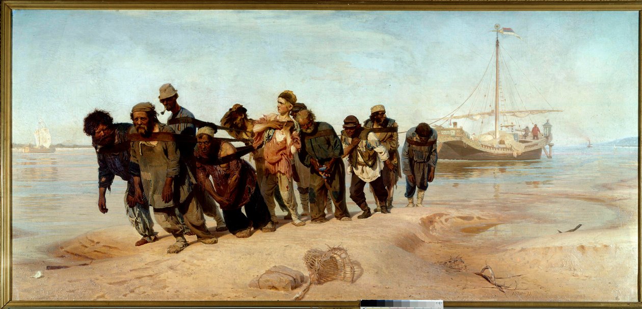 I barcaioli del Volga da Ilya Efimovich Repin