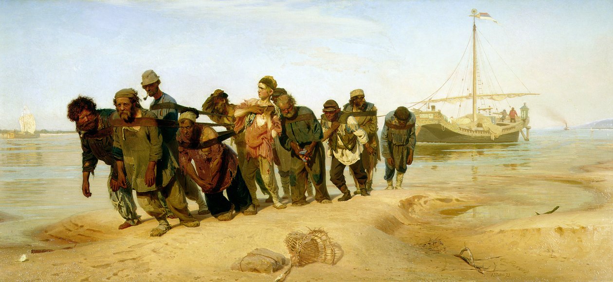 I battellieri sul Volga da Ilya Efimovich Repin