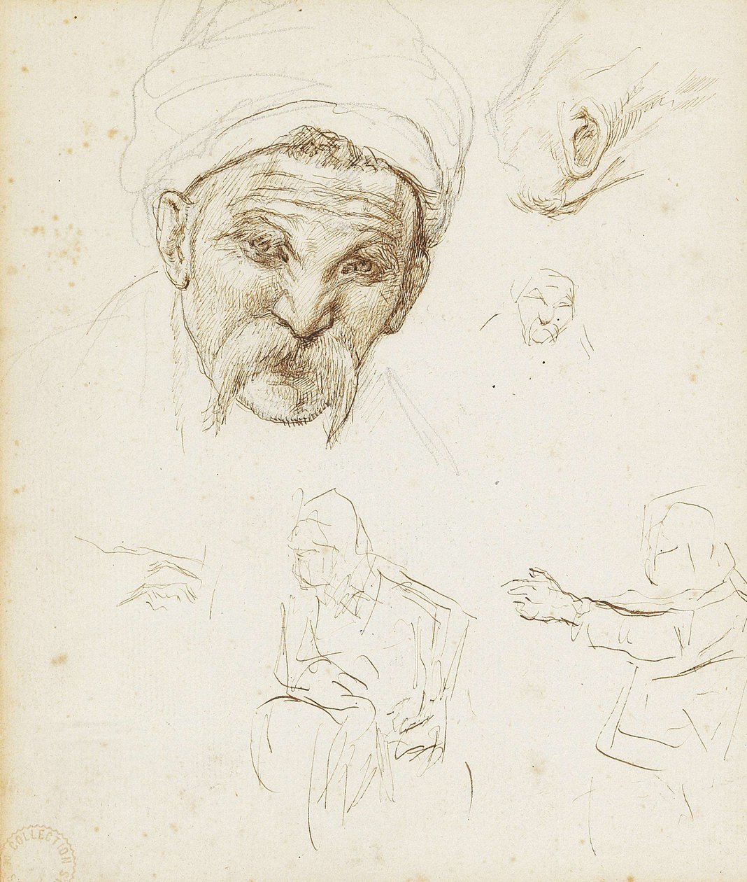 La testa di un cosacco da Ilya Efimovich Repin