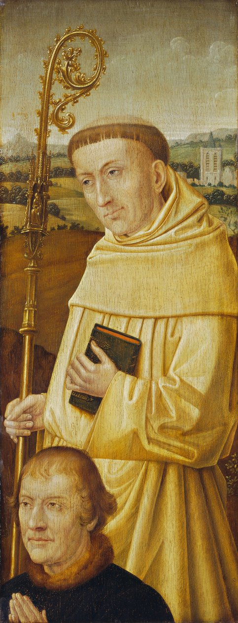 San Bernardo con Donatore [recto] da Imitator of Flemish 15th Century