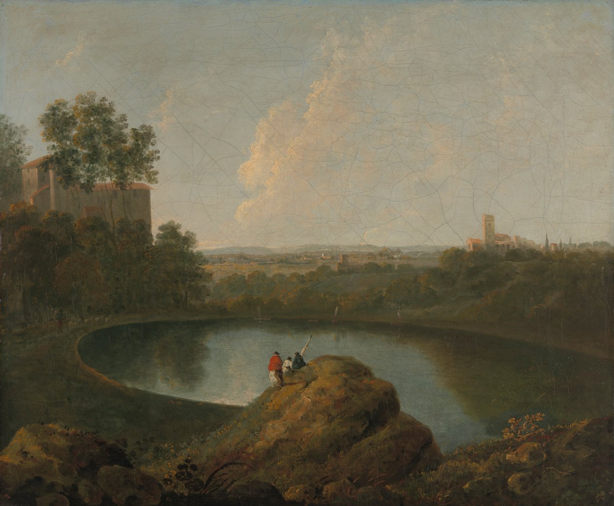 La testa del Lago di Nemi da Imitator of Richard Wilson RA