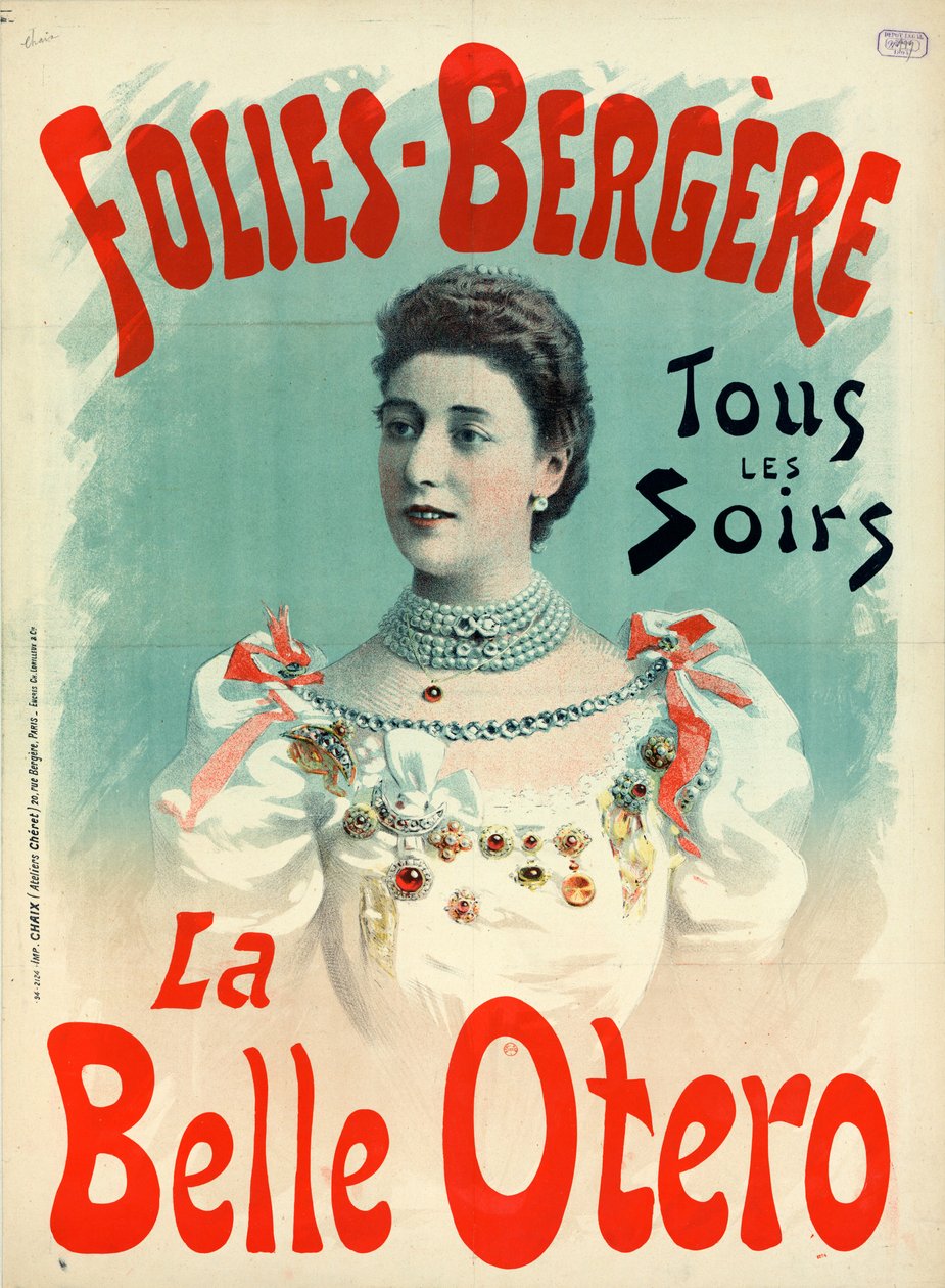 La Belle Otero 1894 da Imprimerie Chaix