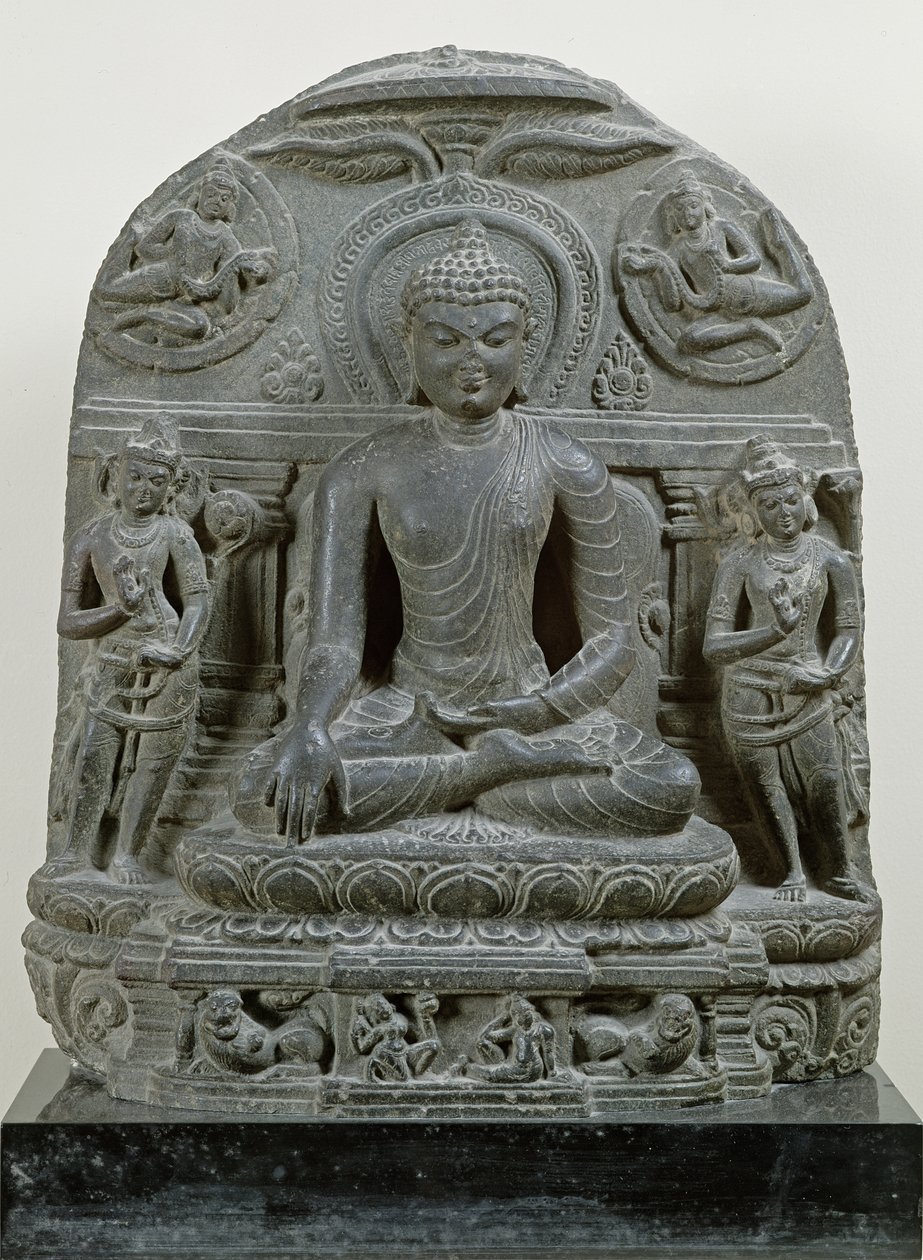 Buddha seduto in meditazione da Indian School