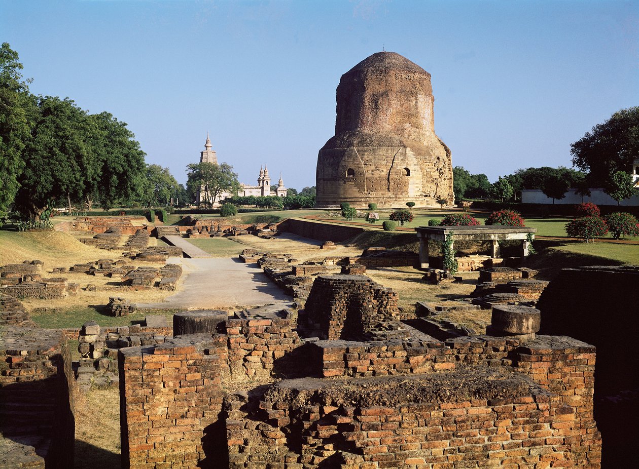 Stupa di Dhamekh, c.500 d.C. da Indian School