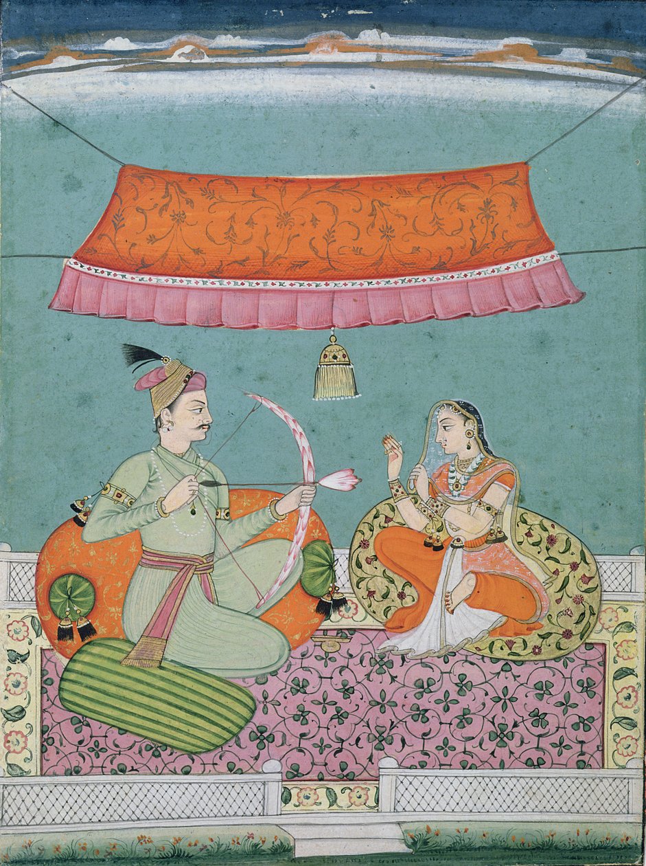 La freccia del loto, Bilaspur, c.1750 da Indian School