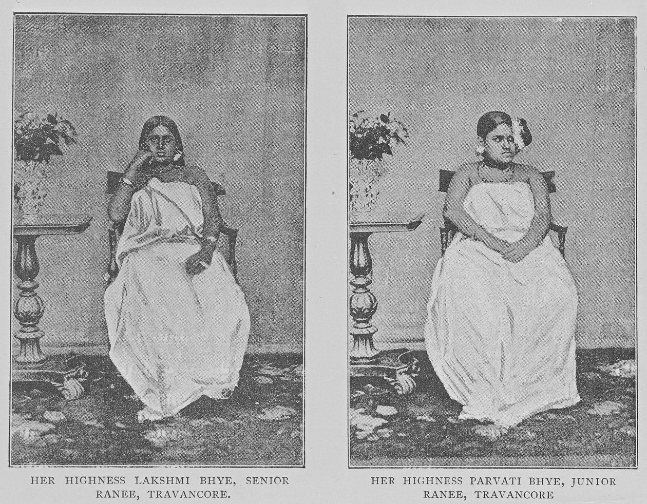 Due Ranis di Travancore da Indian photographer