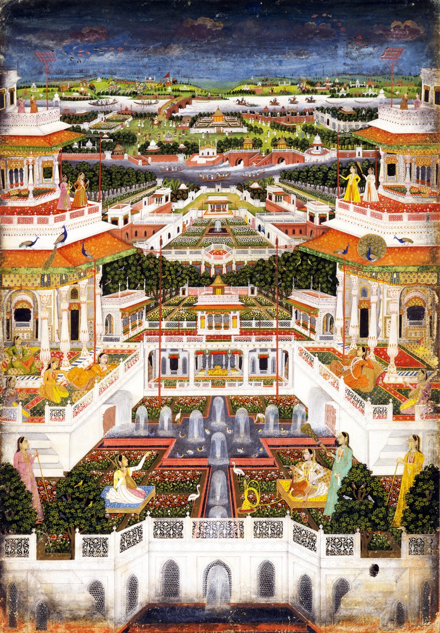 Un complesso di palazzi con giardini dell