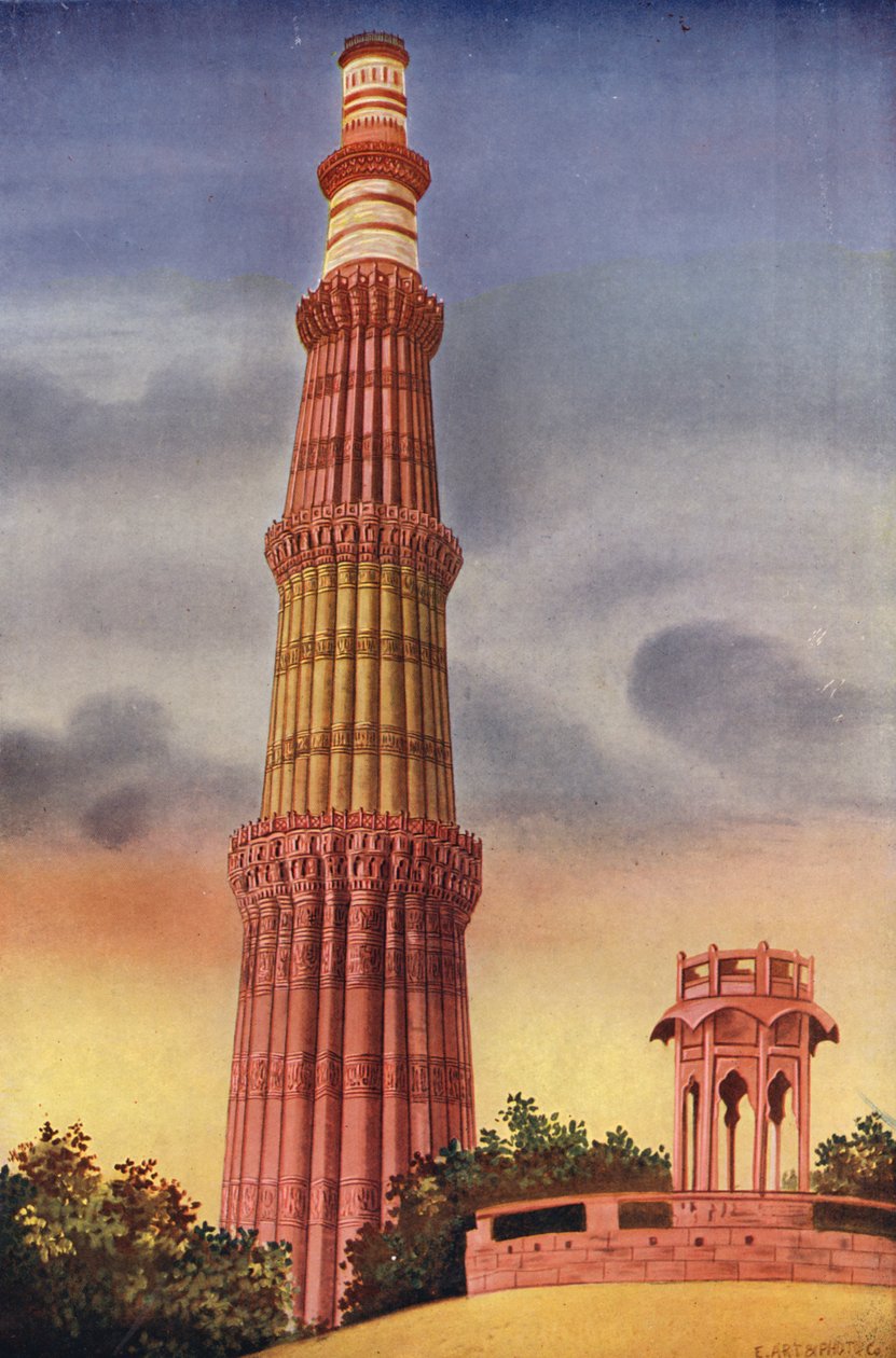 Il Kutub Minar, Delhi (foto a colori) da Indian photographer