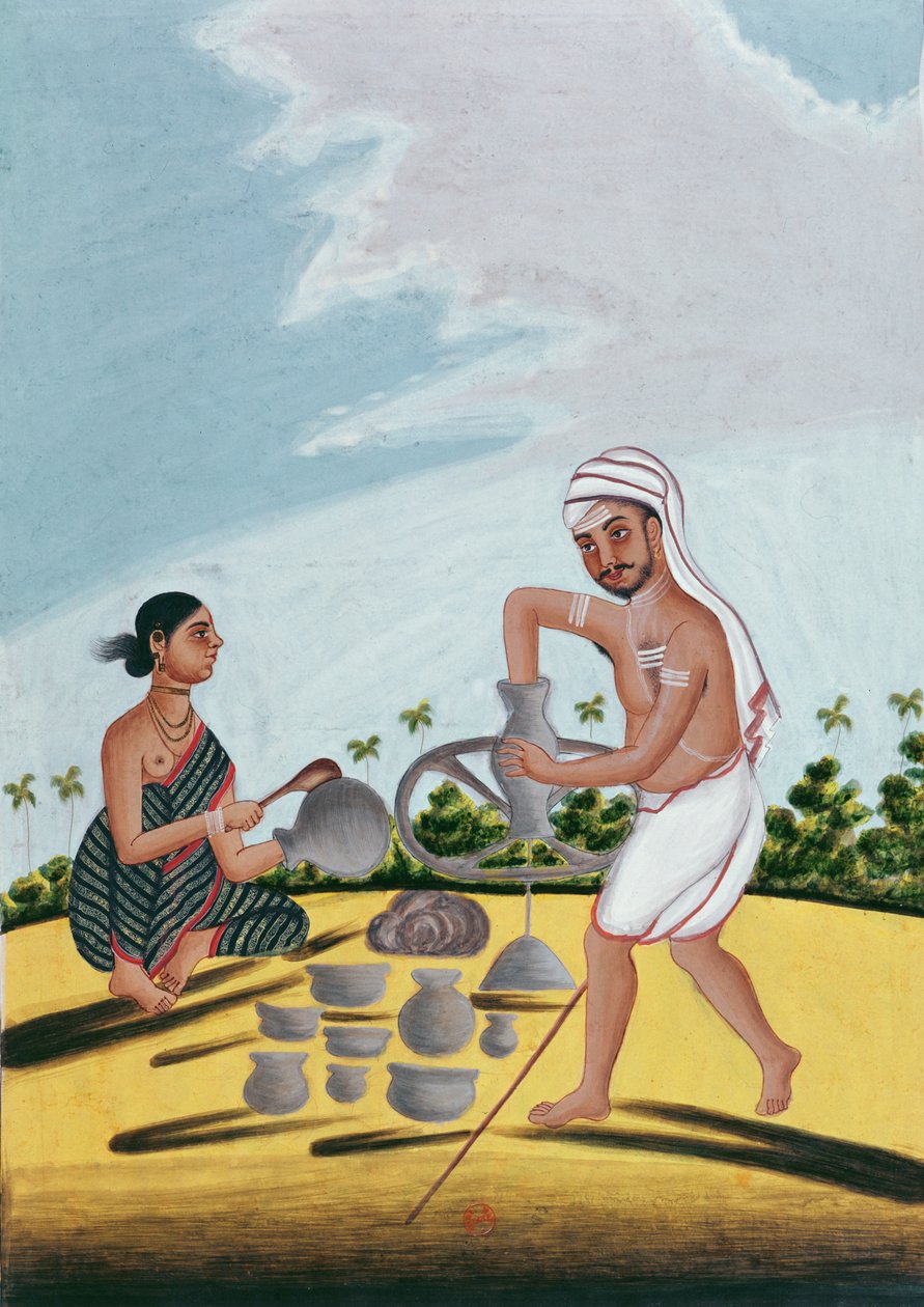 Un vasaio al lavoro da Indian School
