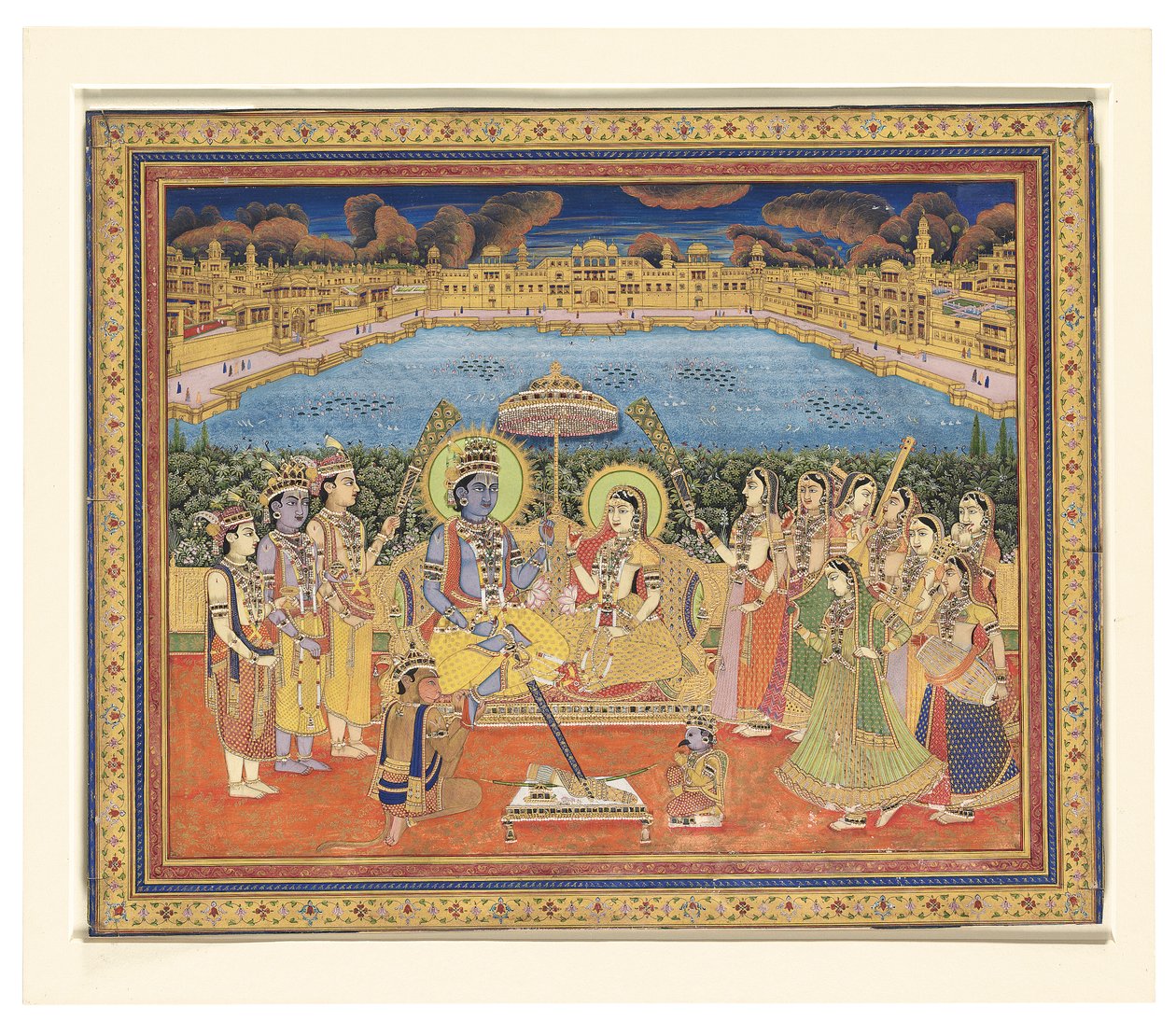 Rama e Sita, India, Jaipur, c.1800 da Indian School