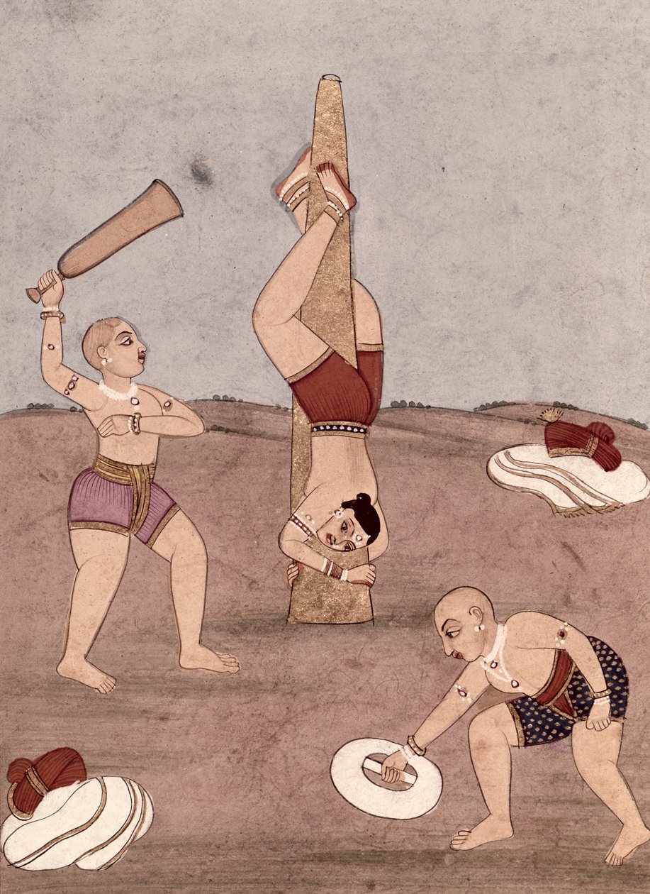 Acrobati che eseguono imprese fisiche da Indian School