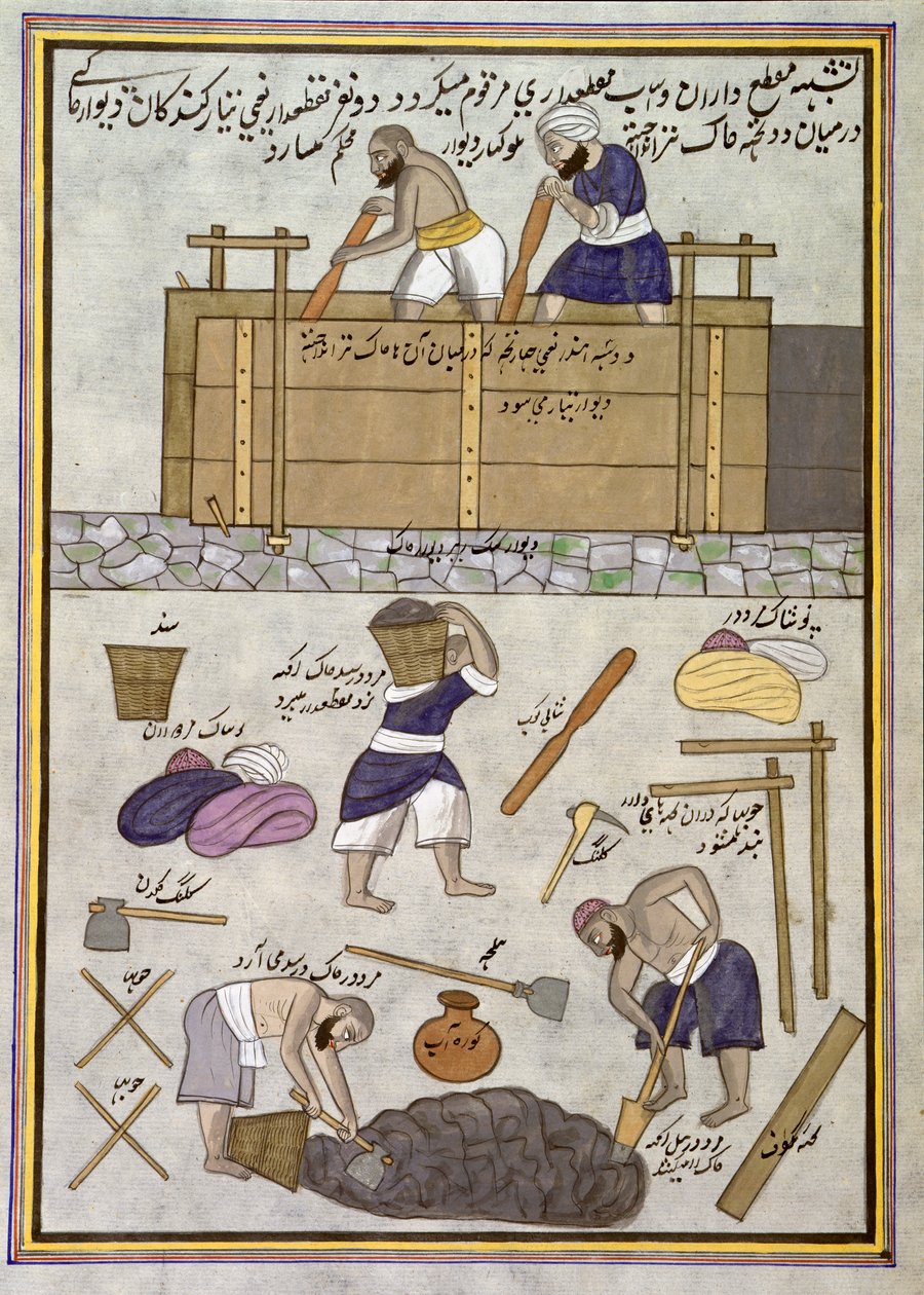 Un costruttore di muri di fango da Indian School