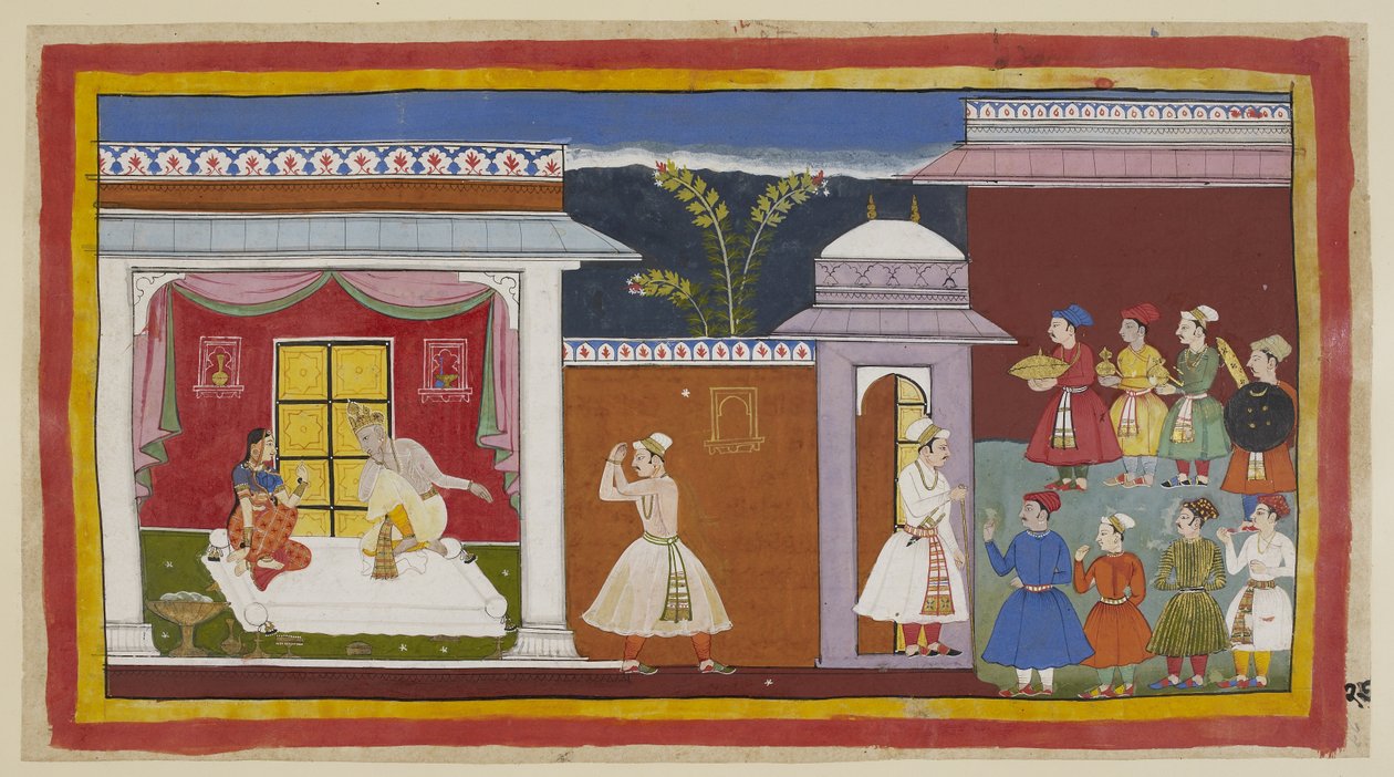 Vasistha ha detto a Sumantra di dire al re che tutto è pronto, e lui informa Dasaratha di questo. Kaikeyi, con il silenzioso assenso di Dasaratha, gli ordina di chiamare Rama. Fuori dall
