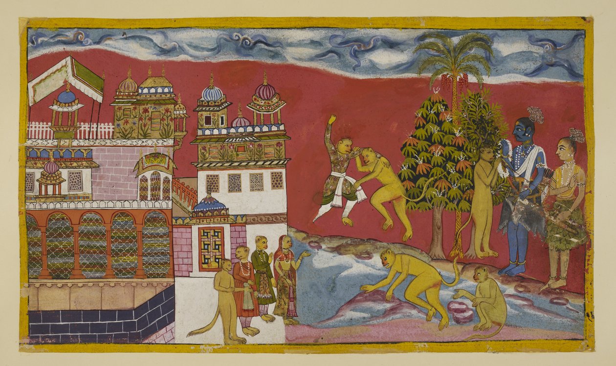 Di nuovo fuori dal palazzo di Kiskindha da Indian School