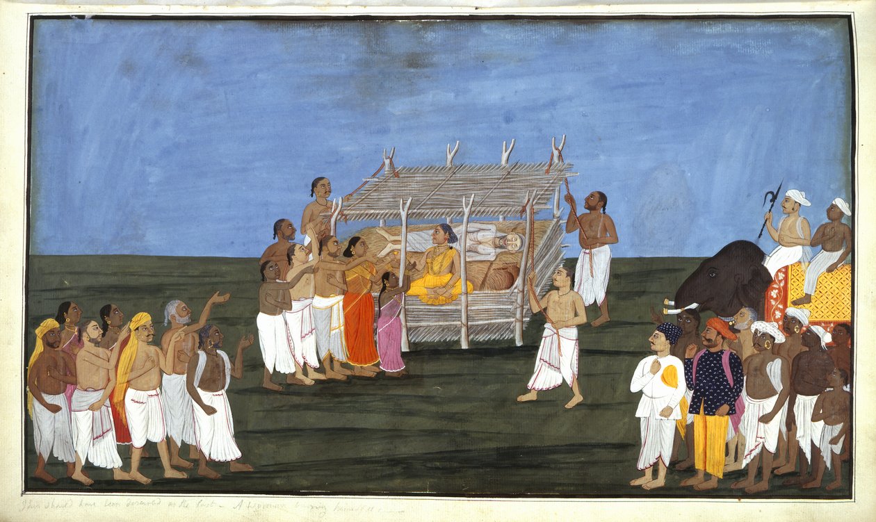 Cerimonia brahmin, illustrazione da 