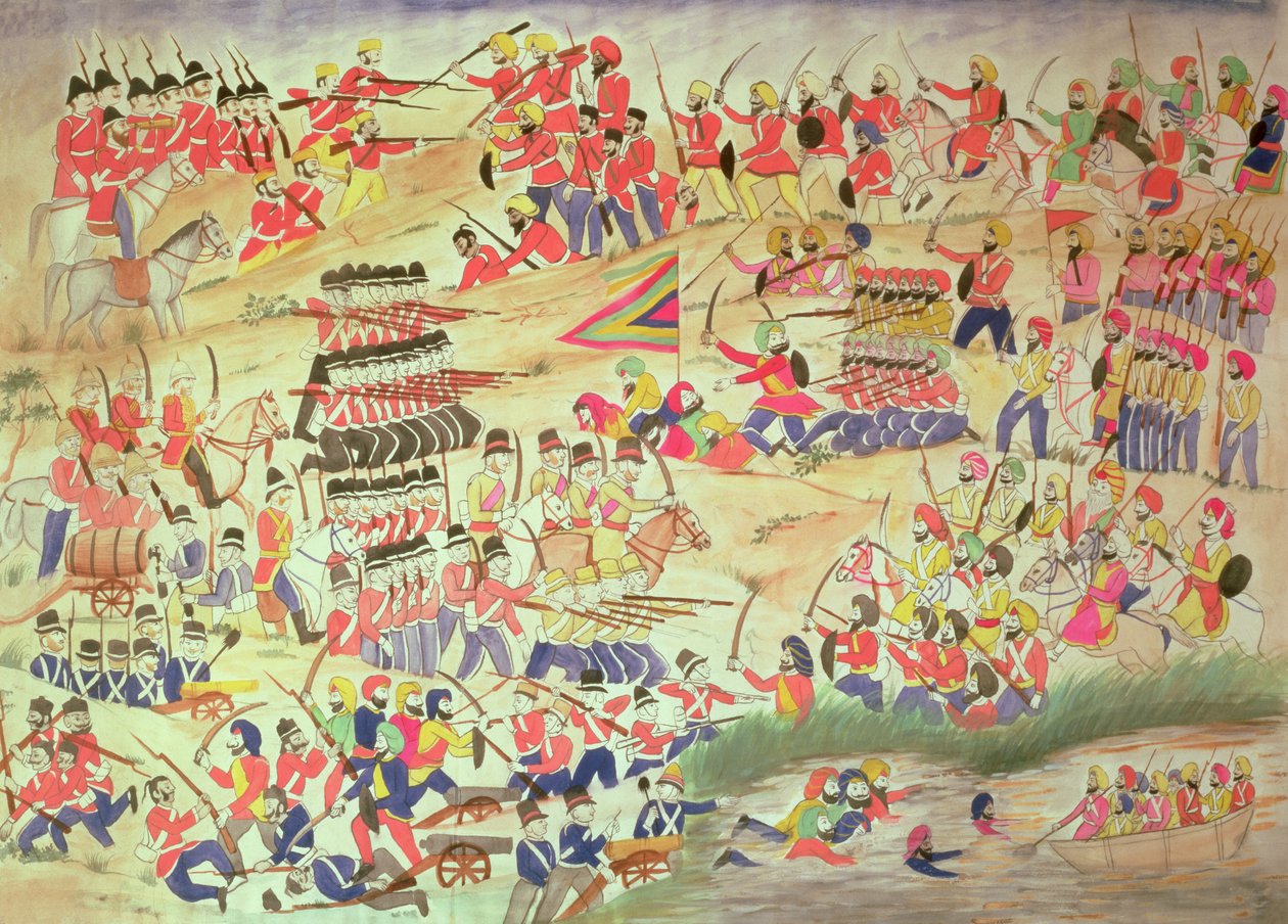 Un incidente durante le guerre sikh da Indian School