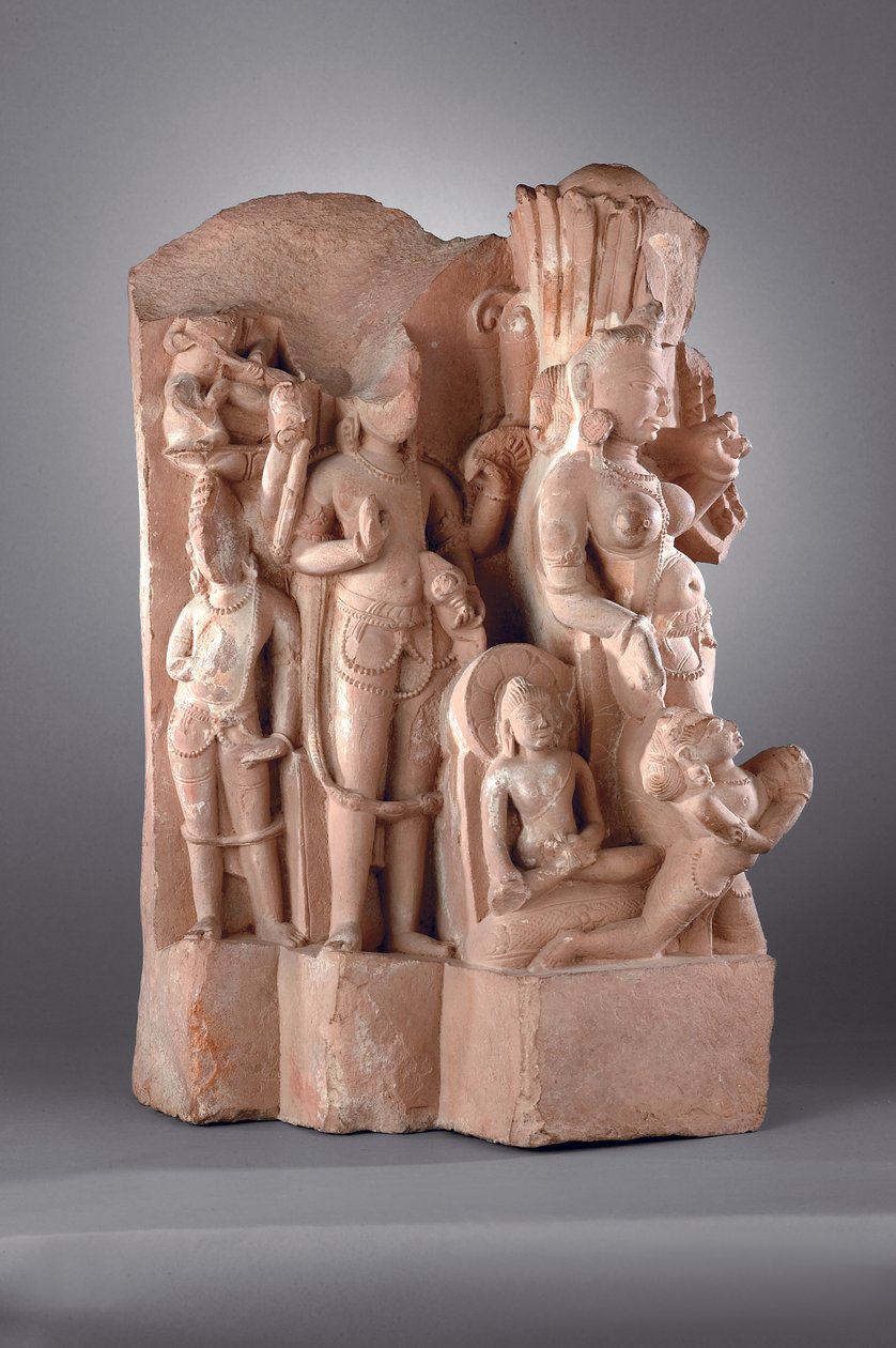 Attendants of Vishnu with Gada, 10th-11th century da Indian School