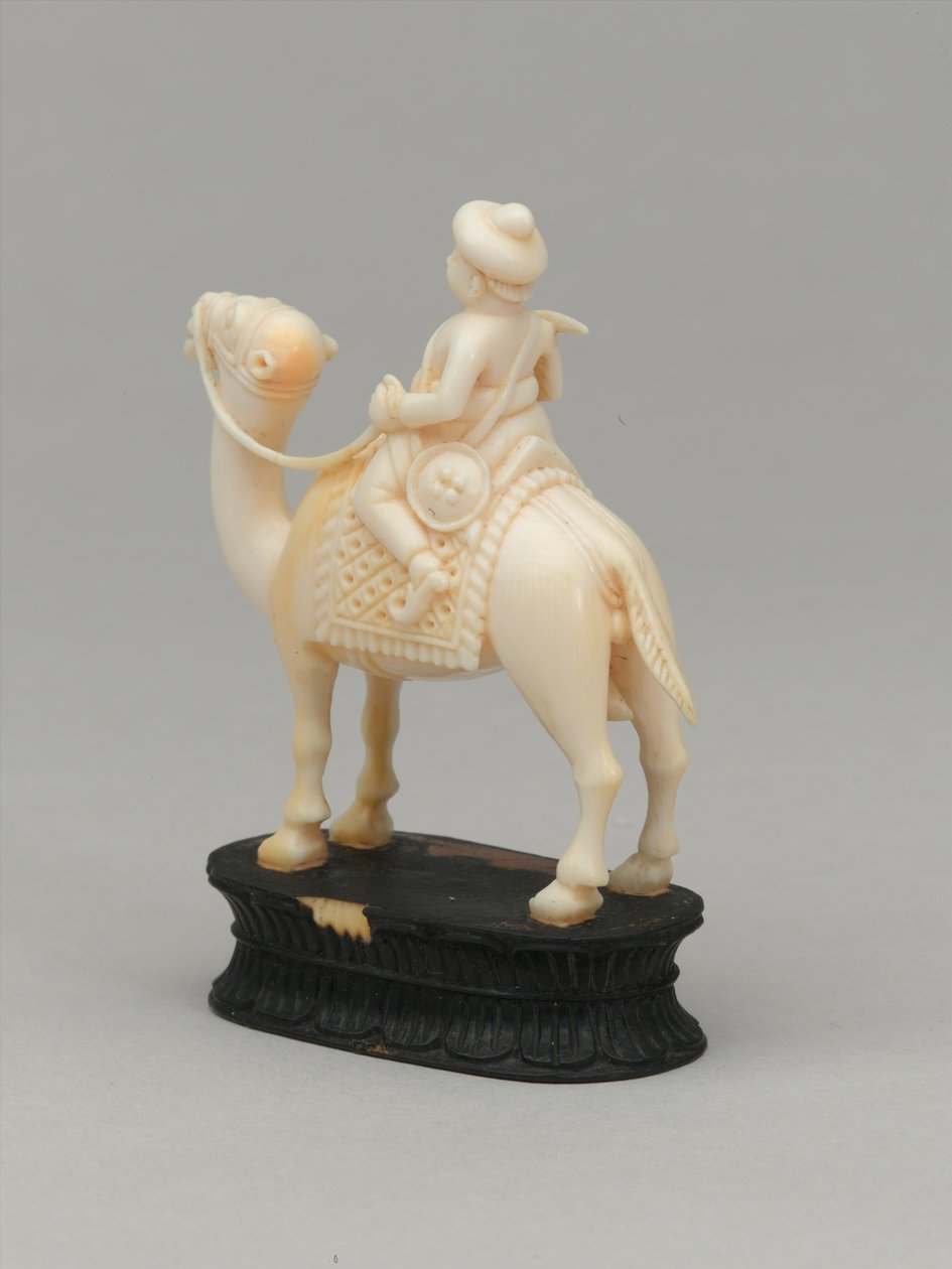 Cavaliere nero, pezzo degli scacchi, India da Indian School