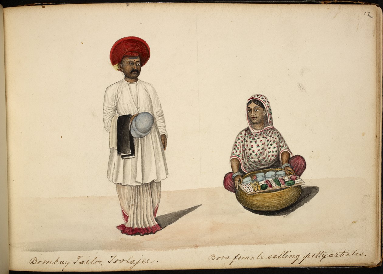 Sarto di Bombay; Venditrice ambulante Bohori da Indian School