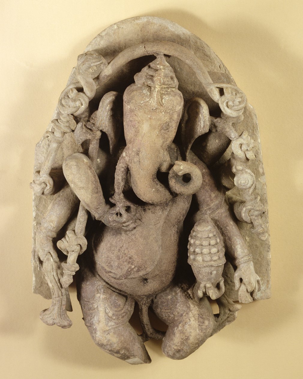Figura di Ganapati, Dinastia Chandella da Indian School