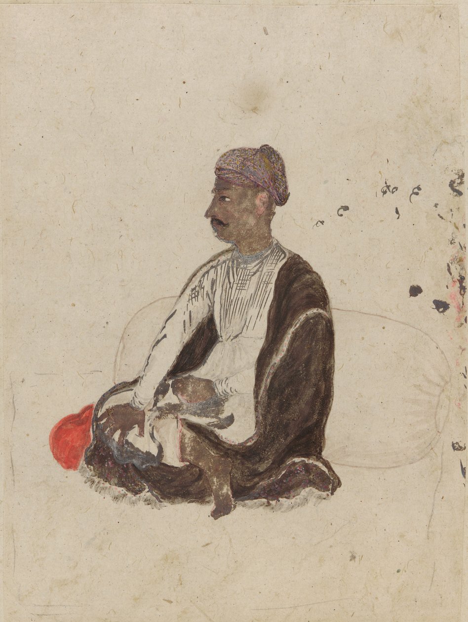 Figura di uomo seduto da Indian School