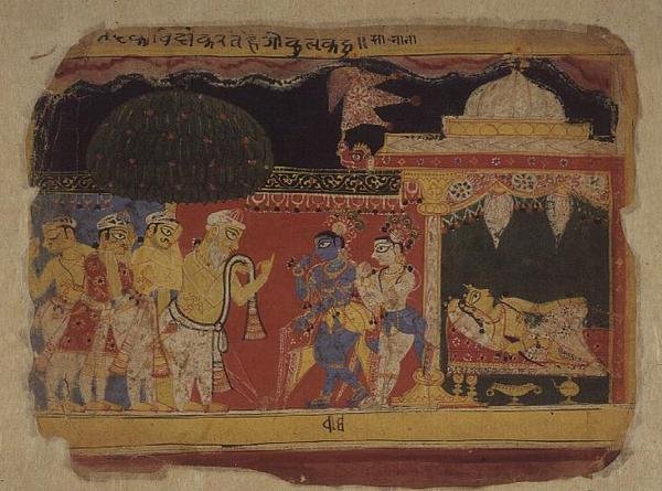 Folio. Nanda saluta Krishna e Balarama, dal 
