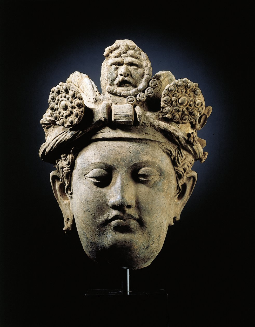 Testa di un Bodhisattva da Gandhara da Indian School