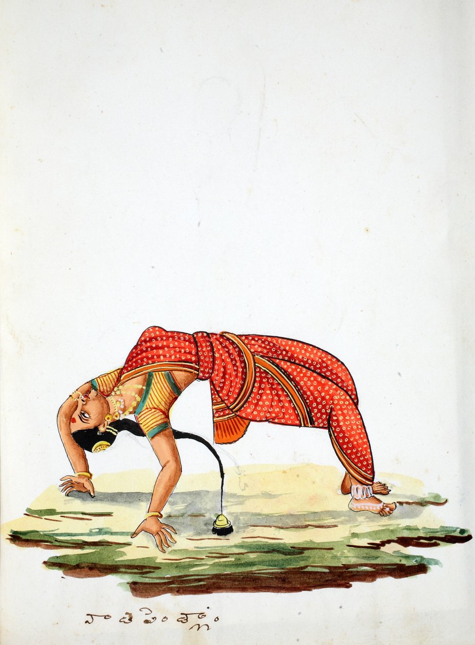 Donna indiana che danza da Indian School