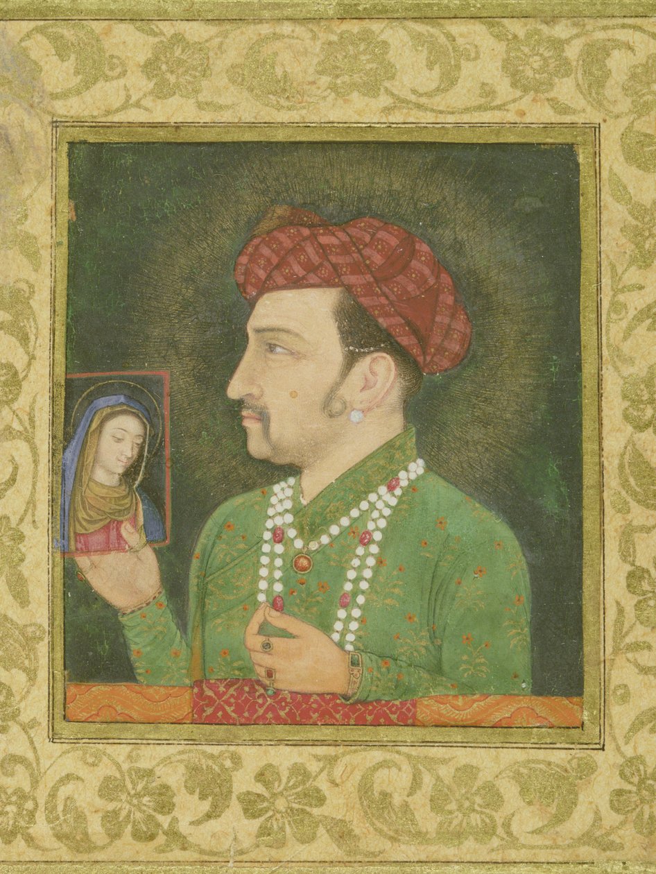 Jahangir con in mano un