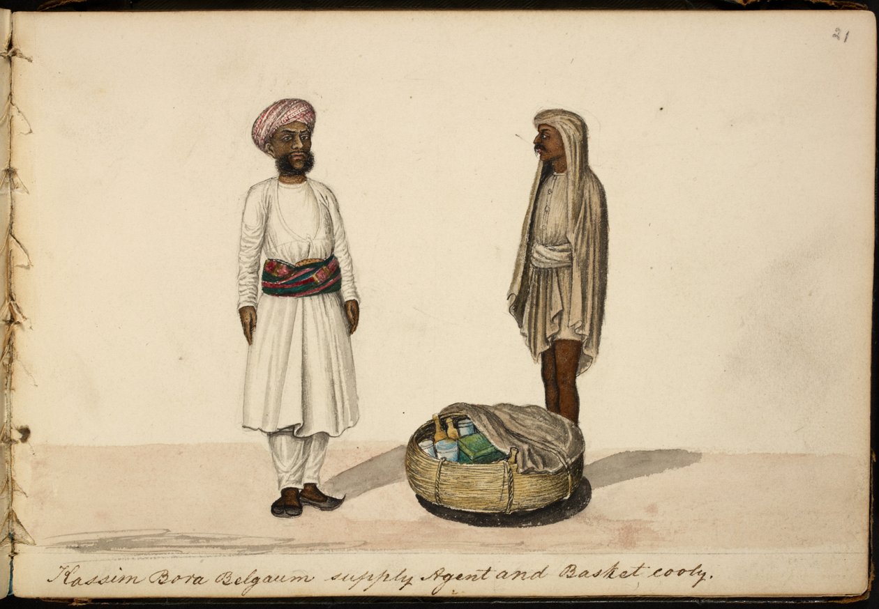 Kassim Bohori, agente di rifornimento. Belgaum da Indian School