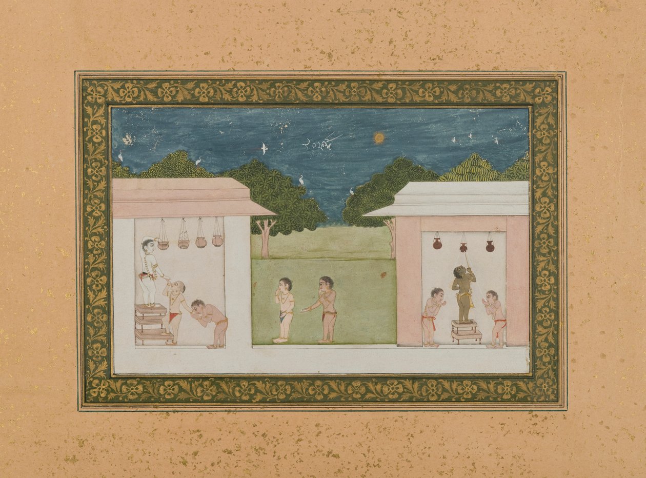 Krishna ruba la cagliata, c.1775 da Indian School