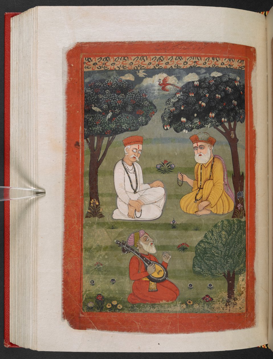 Bhagat Kabir ji e Guru Nanak Dev ji che si incontrano, illustrazione dalla 