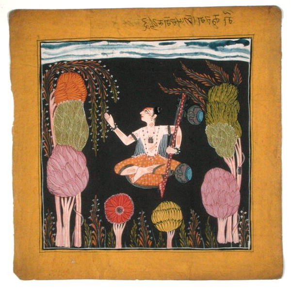 Modalità musicale Goda Raga-Kulu-Pahari, c.1700-10 da Indian School