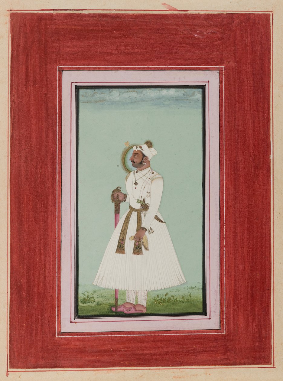 Ritratto di Rao Vir Singh, c.1780-1790 da Indian School