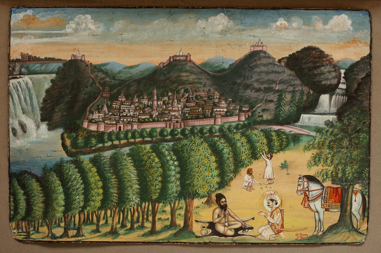 Principe in visita a un eremita da Indian School