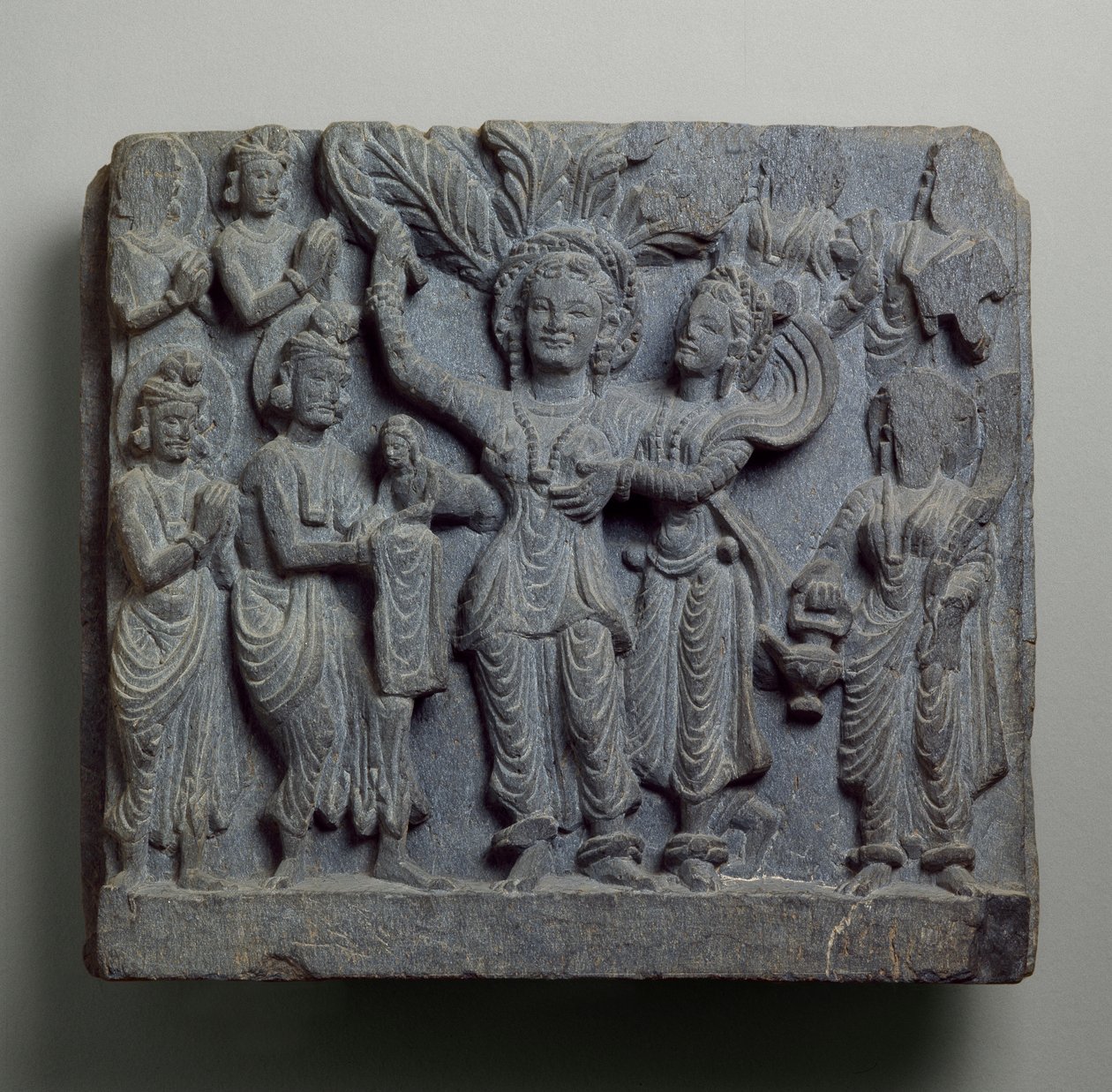 Rilievo che raffigura la nascita di Buddha, Gandhara, probabilmente Sikri, II-III secolo da Indian School