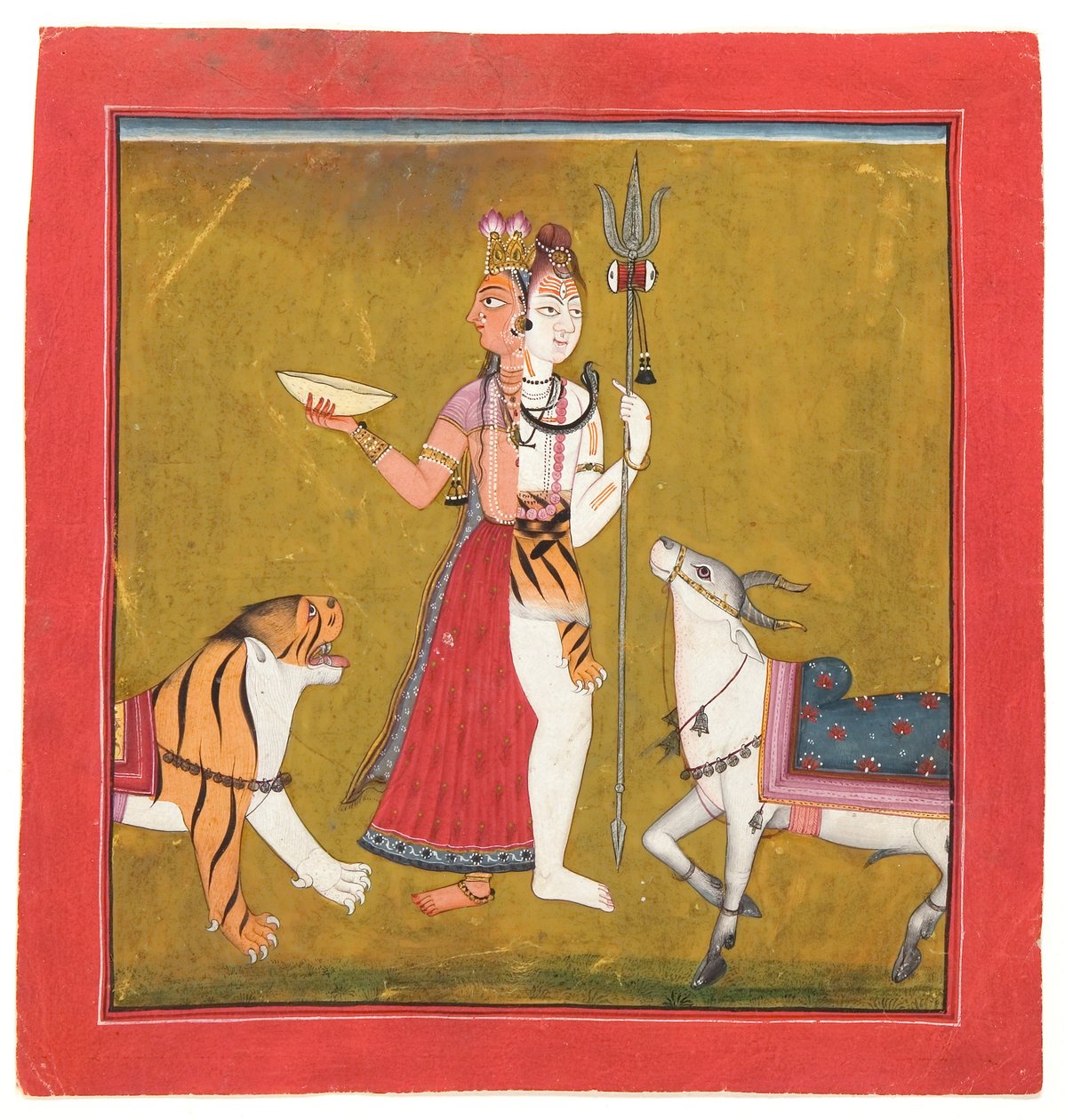 Shiva Ardhanarishvara, c.1715 da Indian School