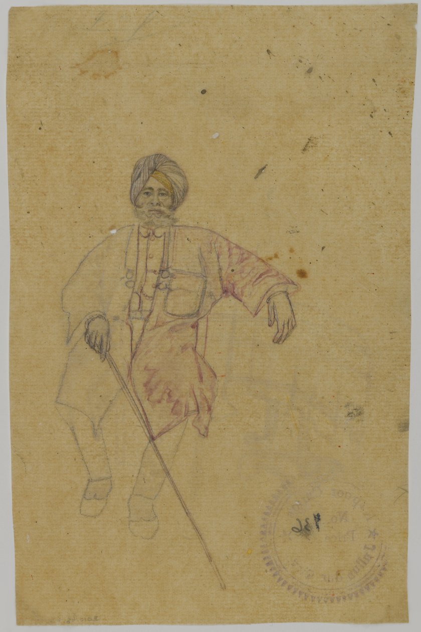 Schizzo di un Maharaja da Indian School