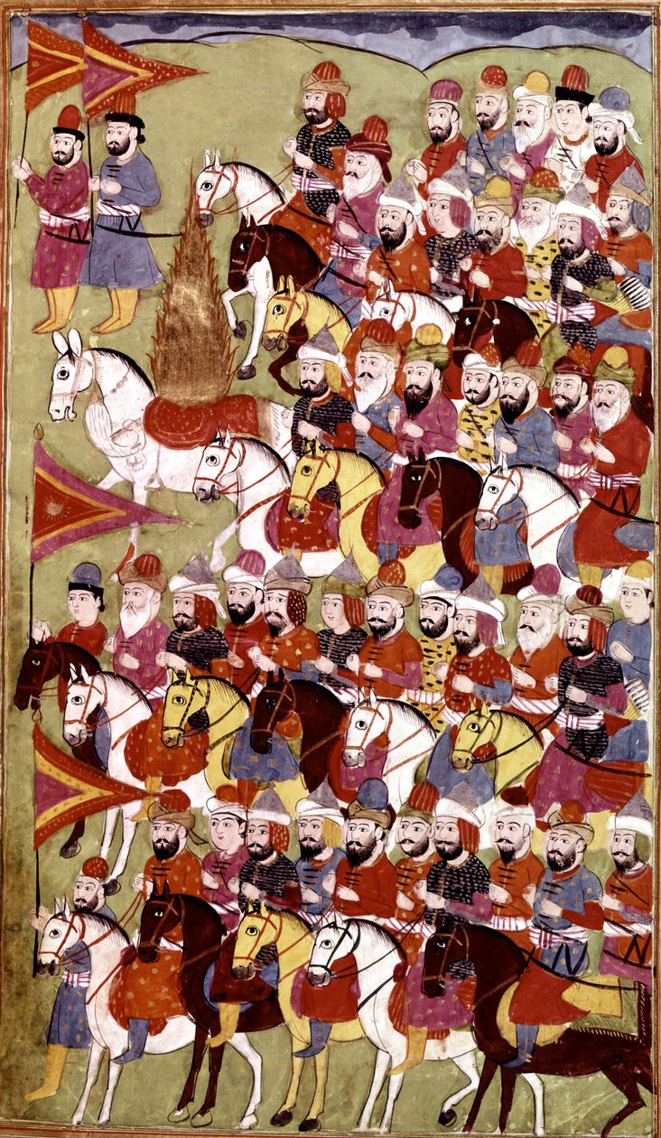 Storia del Profeta Maometto, Hamla-i-Haydari, di Mirza Muhammad Rafi Bazil, 1808 da Indian School