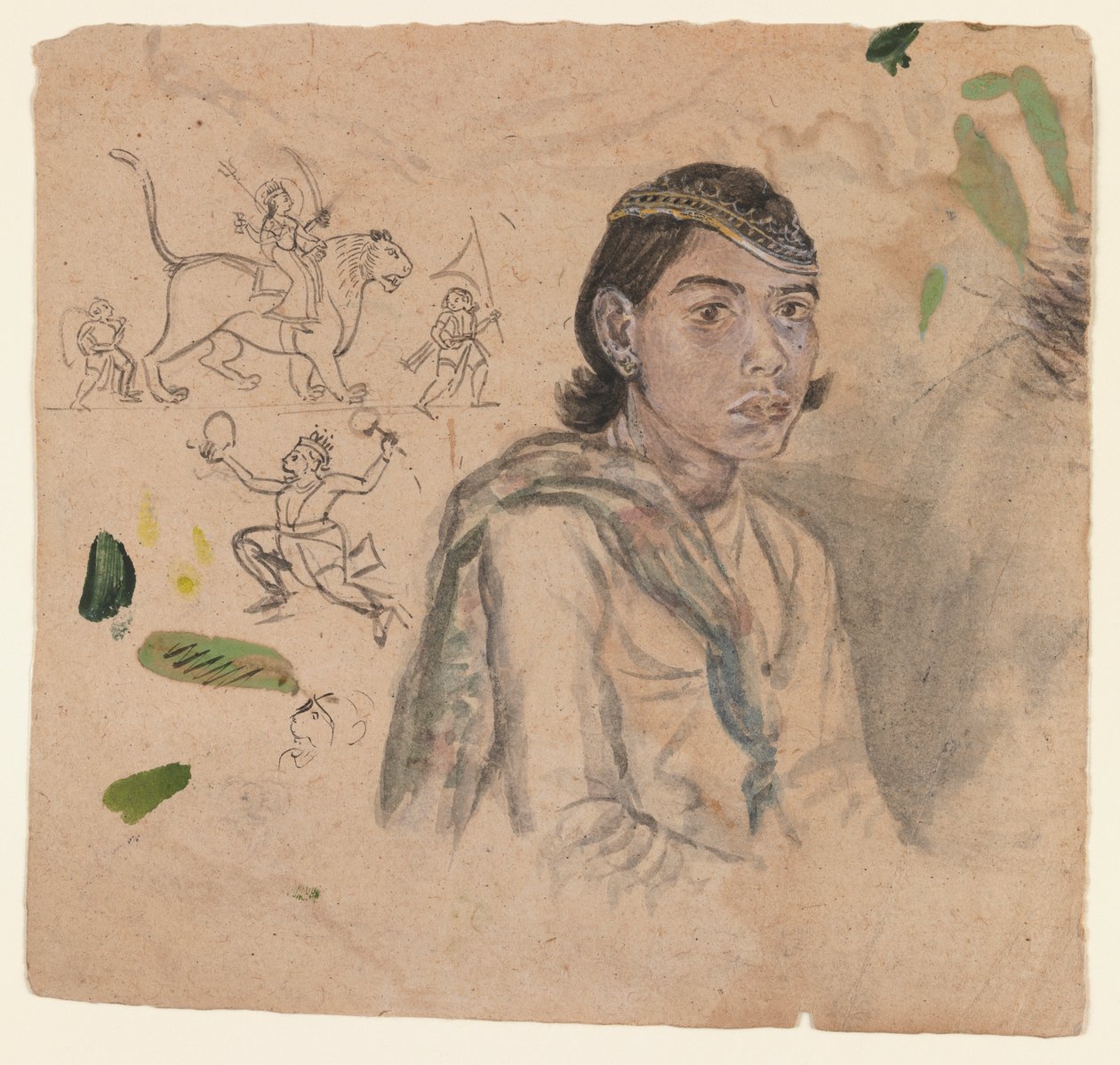 Studio di un giovane, c.1800 da Indian School