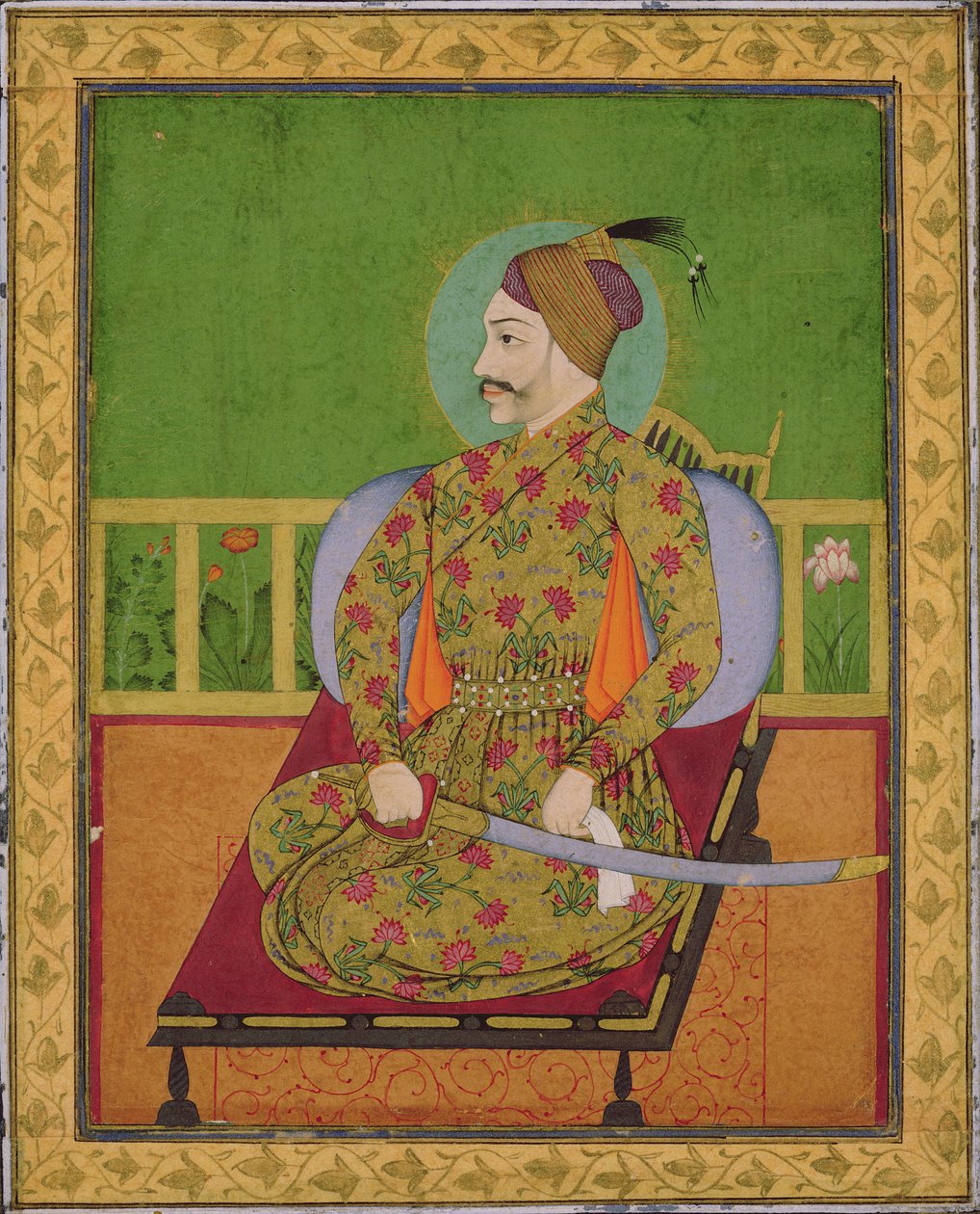 Sultano Abdullah Qutubshah di Golconda (reg.1626-72) Deccan, Mughal, c.1640 da Indian School
