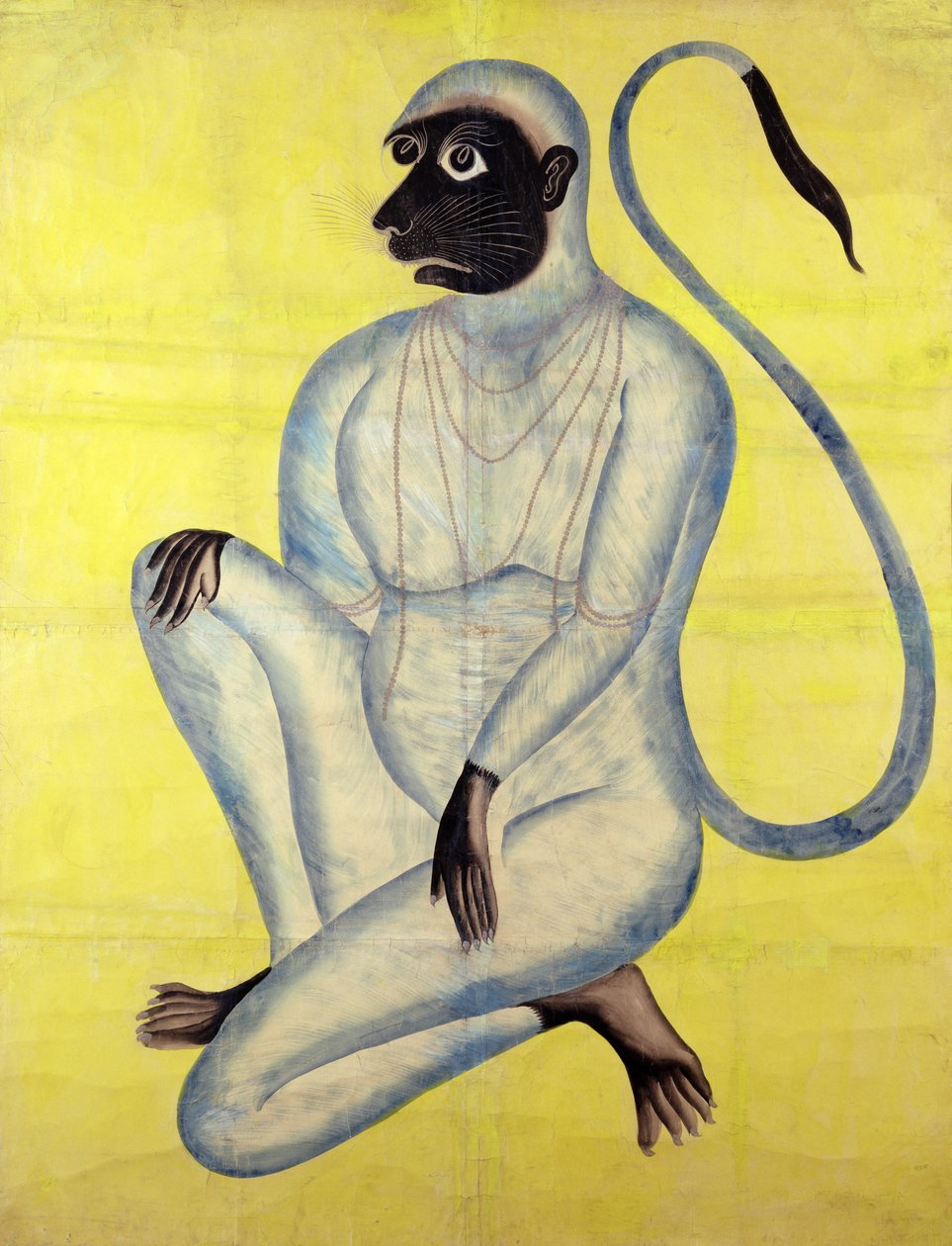 Il Dio Scimmia Hanuman, Kalighat, Calcutta, c.1870 da Indian School