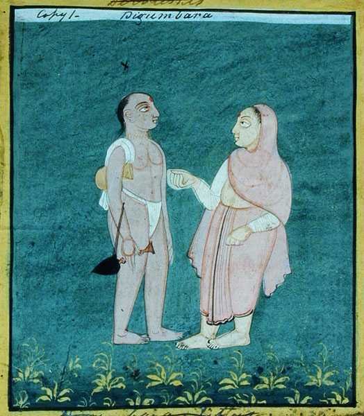 Due Digambara Jain, Mendicanti Religiosi, Udaipur, c.1810-20 da Indian School
